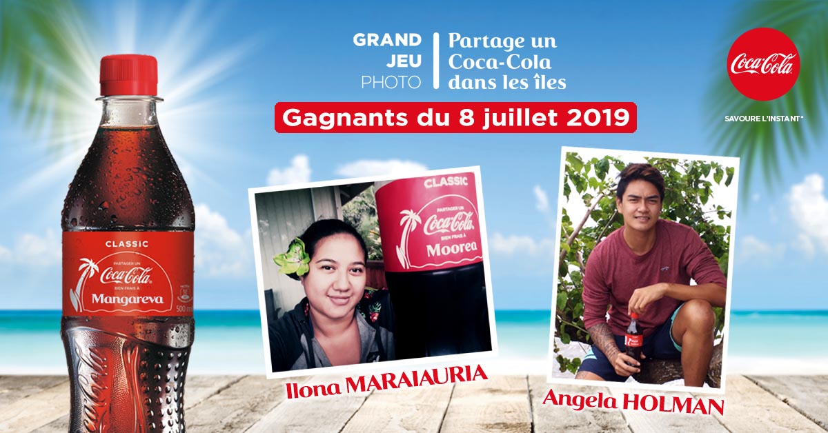 Grand jeu photo Coca-Cola – Résultats tirages au sort du 8 juillet