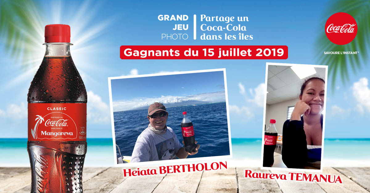 Grand jeu photo Coca-Cola – Résultats tirages au sort du 15 juillet