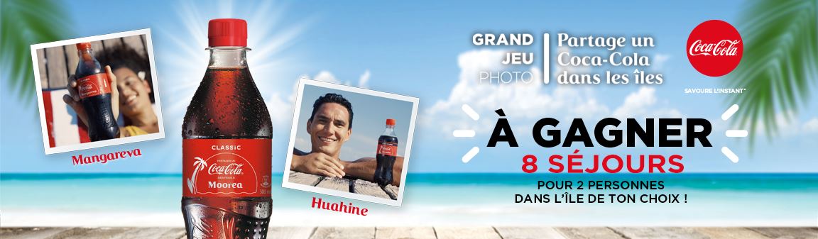 Grand jeu photo Partage un Coca-Cola dans les îles ! Comment jouer ?